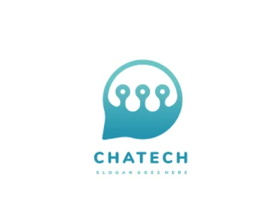 ChaTech Logo design graphic design ui ux vector