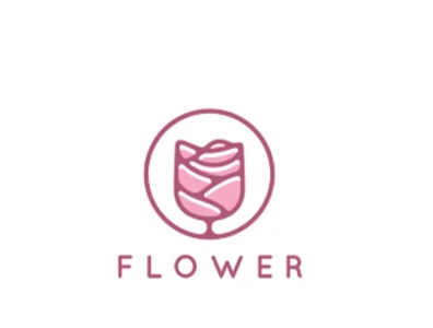 Flower Glass Logo 3d animation design graphic design motion graphics ui ux vector