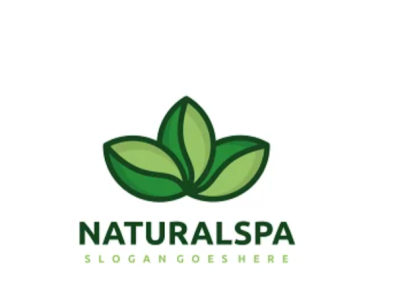 Natural Spa Logo animation branding graphic design illustration