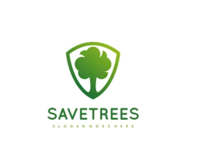 Save Trees Logo design ux vector