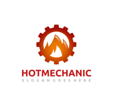 Hot Mechanic Logo animation branding graphic design illustration ui