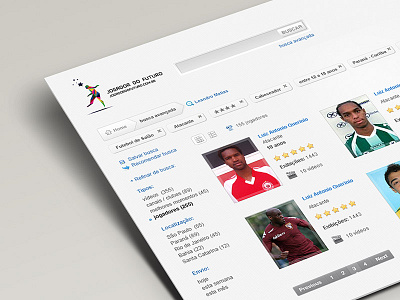 Jogador do Futuro - Search design search web