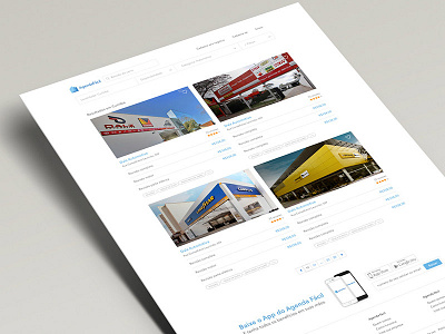 Agenda Fácil - Search list design web