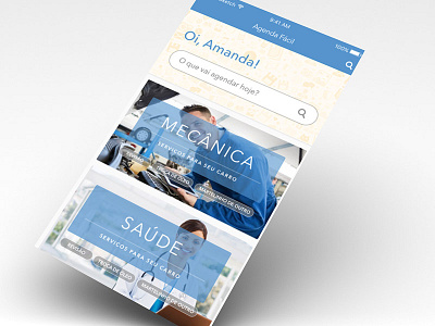 Agenda Fácil - Mobile categories design mobile