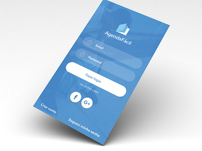 Agenda Fácil - Login design login mobile