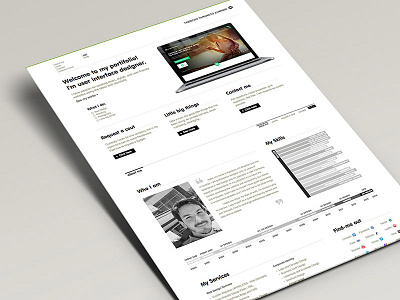 Personal Portifolio design onepage resume web