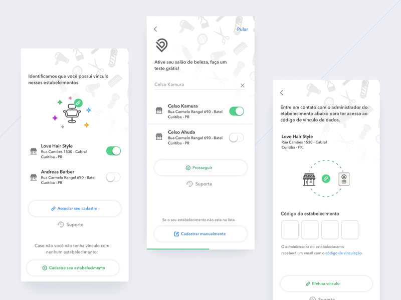 Onboarding - Beauty Date Manager beautydate clean design mobile ui