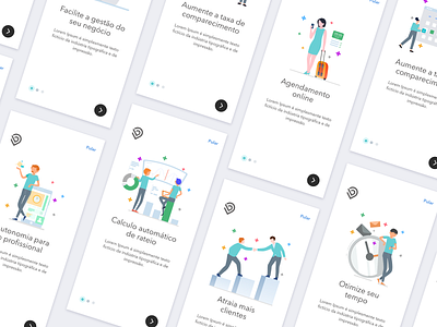 Onboarding - Beauty Date Manager beautydate design flat illustration minimal mobile onboarding ui ux vector