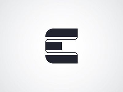 Letter E concept black e font graphical graphics letter logo symbol type typography