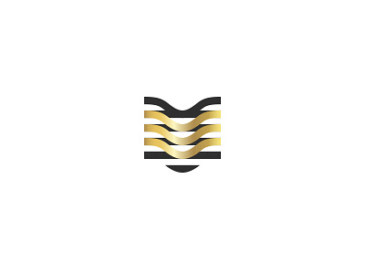 playing with thick lines black brand gold golden identity line logo shield symbol thick