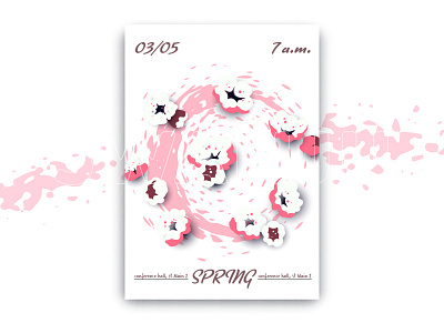 Spring wins background blossom floral flower peach poster sakura spring