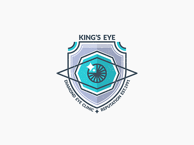 Eye clinic identity branding eyeclinic geometry identity logo logotype medical shield