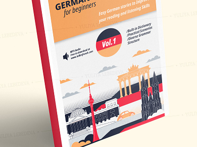 Digital book cover for Kindle Amazon Book architecture book book cover cover cover design germany illustraion vector