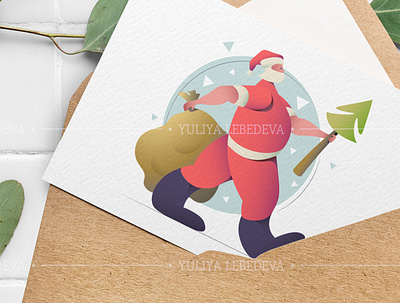 New Year is coming. card character christmas illustration new year santa santa claus vector illustration