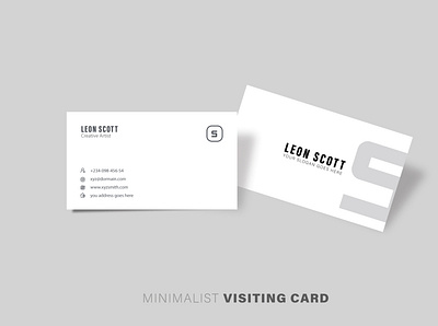 Minimalist Visiting Card branding business business card business card design corporate design graphic design illustration logo minimal minimalist vector visiting card
