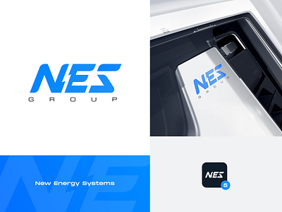 NES - New Energy Systems brand branding design identity logo logo design logotype logotypes mark type wordmark