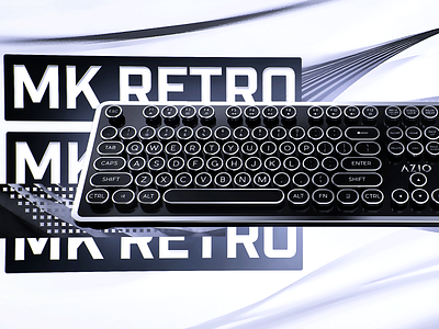 MK Retro Keyboard Advertisement advertisement branding design graphic design keyboard mk retro
