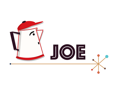 Retro Joe branding coffee coffee pot design illustration logo percolator retro vector vintage