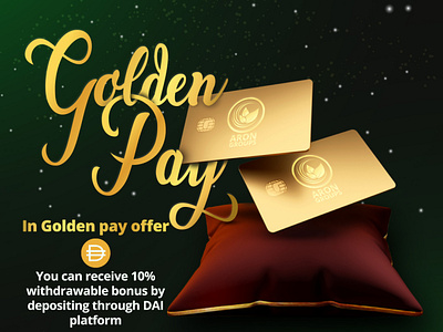 Golden Pay banner branding design graphic design social media