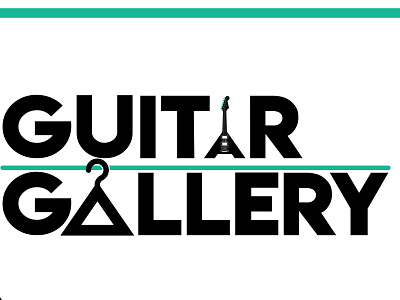 Guitar Gallery graphic design illustration logo vector