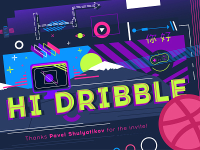 Hello Dribbble! debut design first shot framer hello dribble