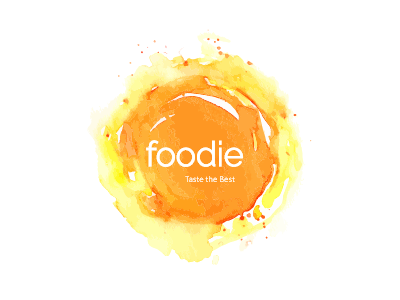 Foodie App Logo enjoy food drinks taste