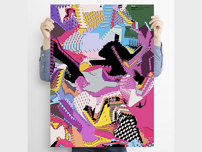 "Orden" Poster series digital illustration glitch glitch art glitchart glitchy minimal poster poster art poster design surreal