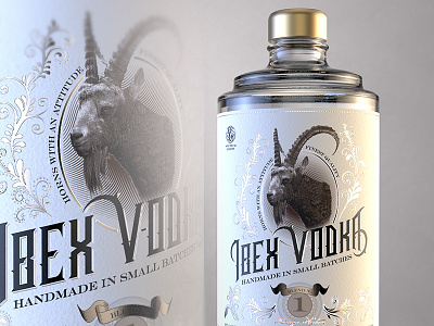 IBEX Vodka label packaging spirits