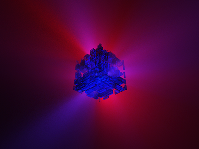 Core - Render #15 100days 3d everyday isometric magicavoxel neon render