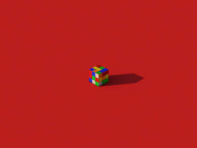 Rubik's Cube - Render #29 100days 3d c4d cinema4d cube design everyday render rubikscube