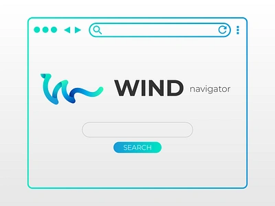 Wind Navigator: Logo logo ui