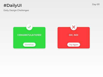 #DailyUI - #011 - Flash Message dailyui ui ux