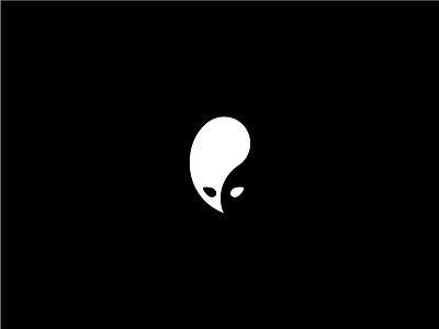 Aliens Zen alien bw logo logotype yang yin zen