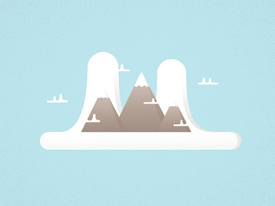 In The Mountain In The Cloud cloud illustration mountain vector