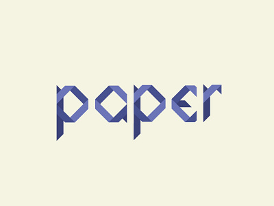Paper abc font letter origami paper typeface typo typography