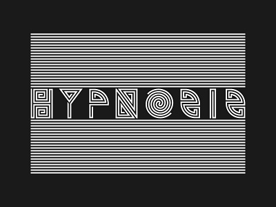 Hypnosis font abc font hypnosis letter typeface typo typography
