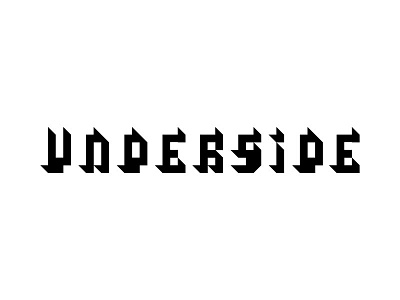 Underside abc font letter typeface typo typography underside