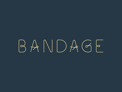 Bandage Font abc bandage font letter typeface typo typography