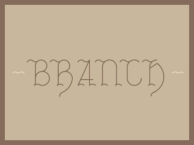 Branch Letters abc alphabet font gothic letter type typeface typo typography