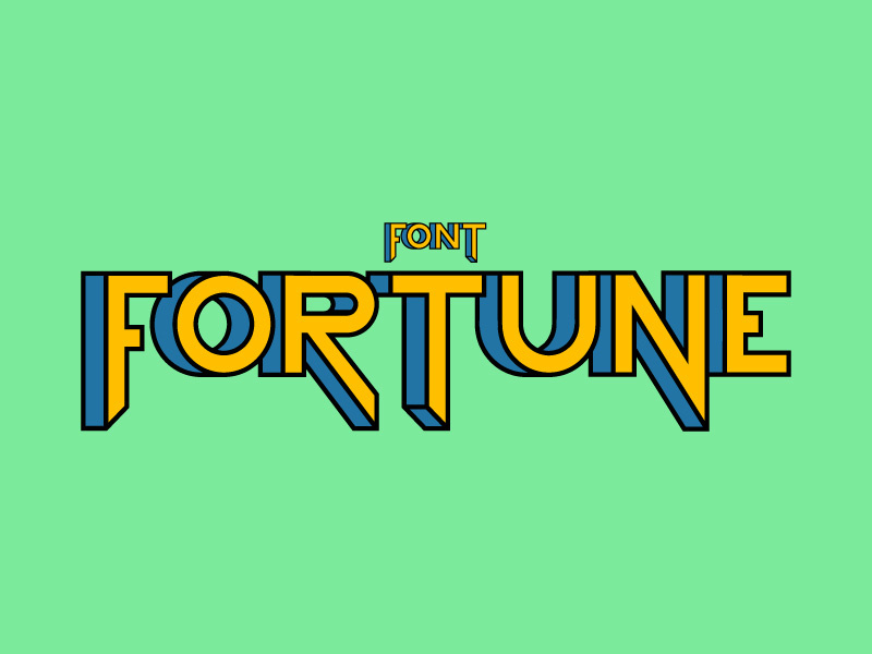 Fortune Font by Denis Gorelkin on Dribbble