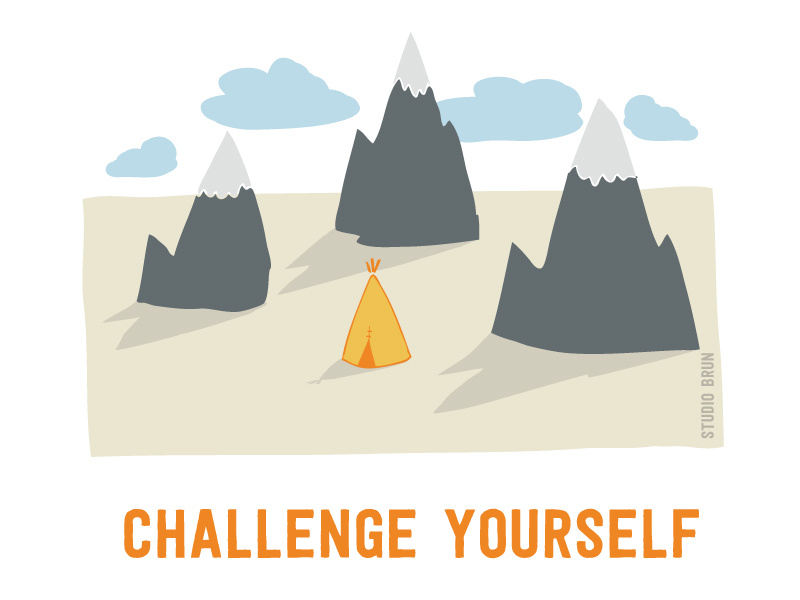 Challenge yourself by Sterre Hendriks on Dribbble