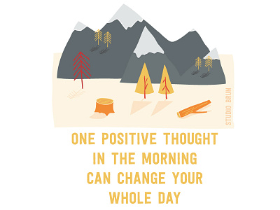 Positive Thought adventure ambition day illustration inspiration lesson life mindfulness positive thought thoughts