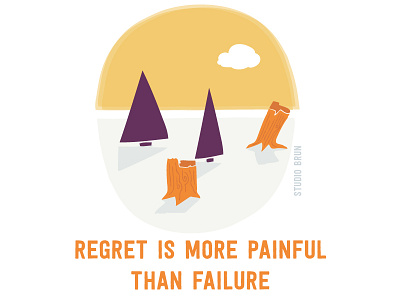 Regret adventure adventurer ambition fail illustration inspiration motivation nature regret