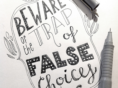 Practicing typography - false choices
