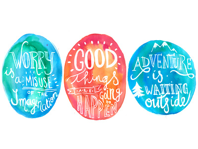 Ecoline and gouache, practicing typography adventure font good handlettering handwritten illustration lettering letters type typography worry