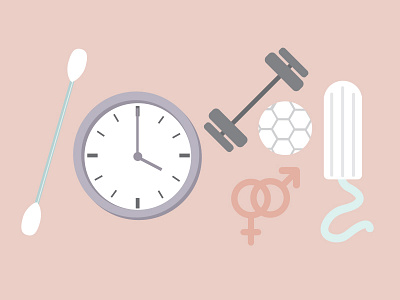 Icons & symbols animation clock gender icon illustration lifestyle sport symbol vector woman women