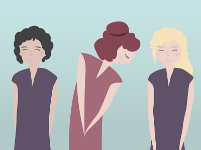 Character design - three women