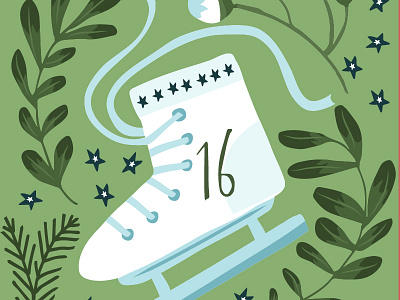 Illustrated advent calendar calendar countdown december holidays illustration illustrator merry stars winter