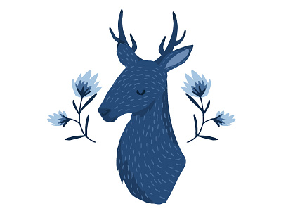 Blue deer