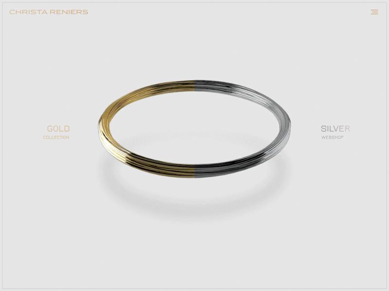 Jewelry concept 3d animation gold jewelry luxurious luxury silver store ui webdesign